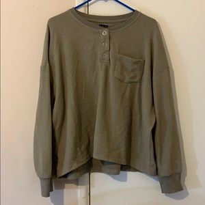 Urban Outfitters Crewneck Olive Green Sweater